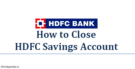 close hdfc bank account