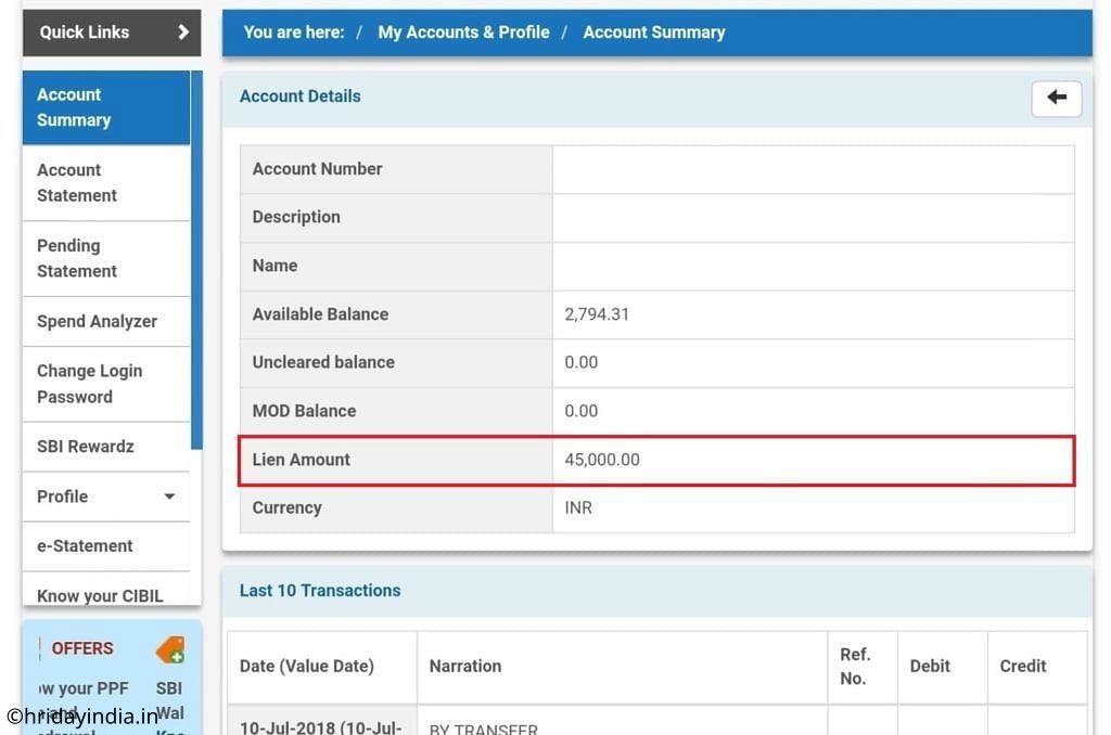 lien,lien amount sbi,lien amount sbi bank,lien amount sbi remove,how to clear lien amount in sbi,how to clear lien amount in sbi online